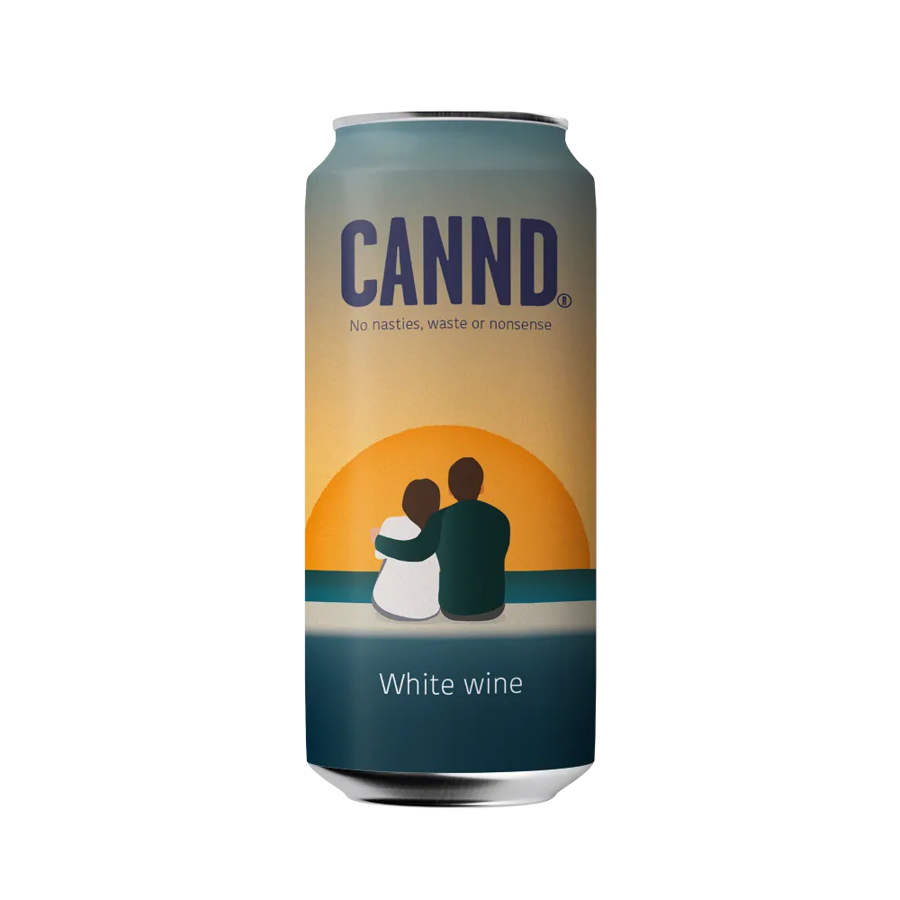 Cannd packaging design, sunset illustration by Matt Rogers